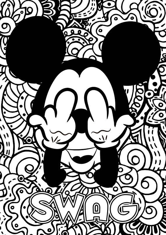 Detail Swag Graffiti Coloring Pages Nomer 14