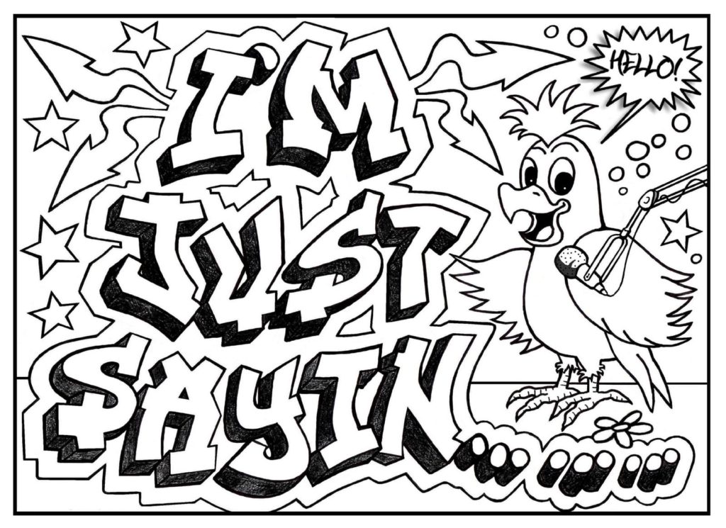 Detail Swag Graffiti Coloring Pages Nomer 18