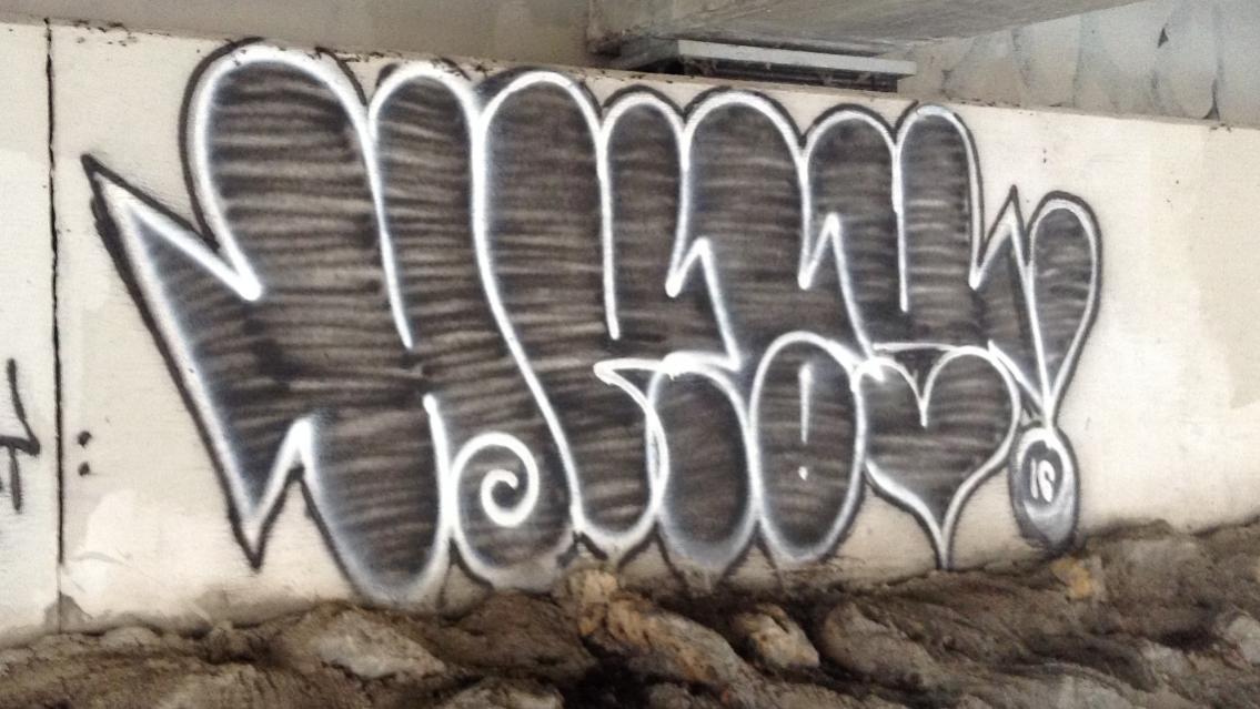 Detail Tag Graffiti Straight Edge Nomer 45