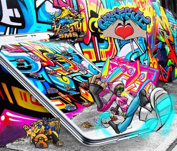 Detail Tema Go Launcher Graffiti Nomer 5