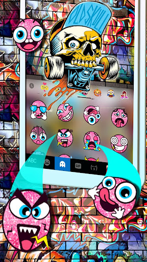 Detail Tema Keyboard Street Skate Graffiti Nomer 2