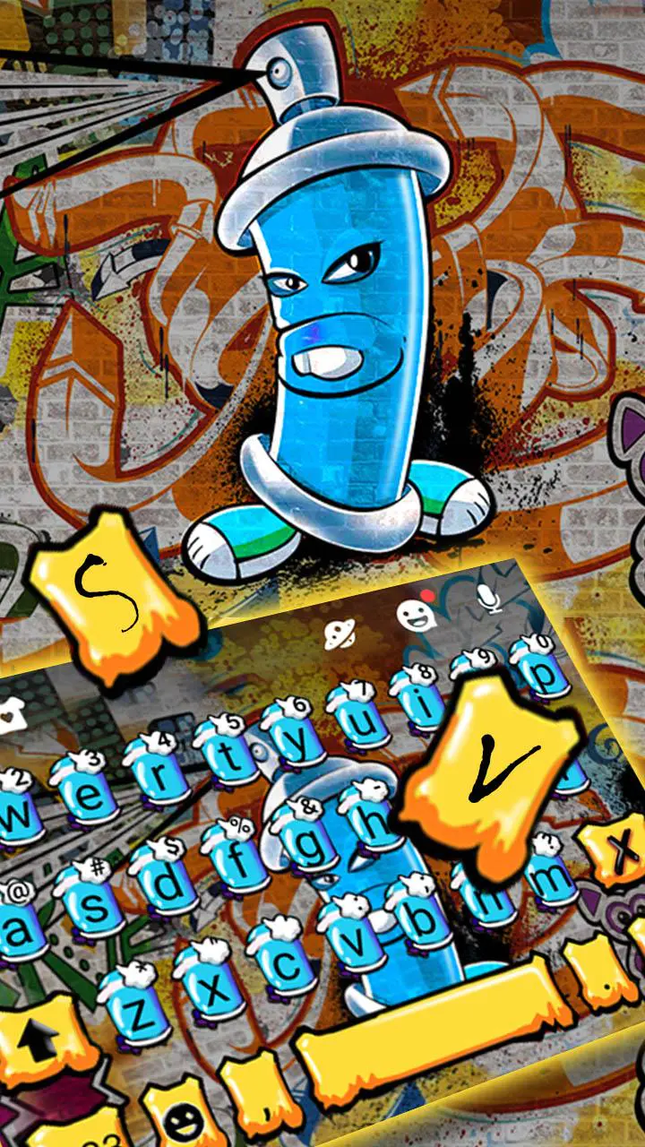 Detail Tema Keyboard Wall Graffiti Nomer 11