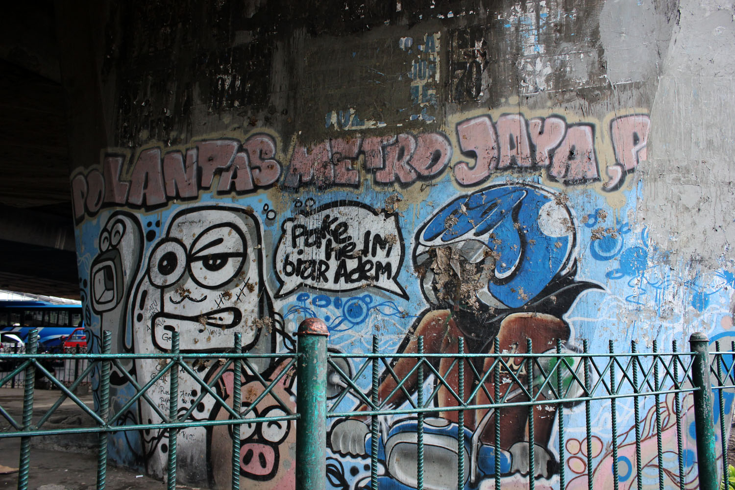 Detail Tembok Bomber Graffiti Nomer 3