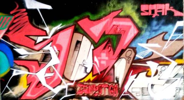 Detail Tembok Graffiti Dihajar Nomer 16