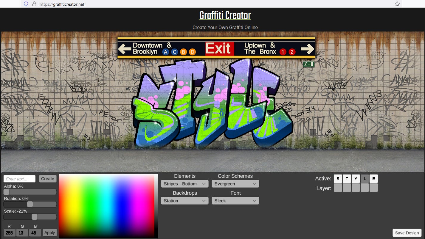 Detail The Graffiti Creator Nomer 41