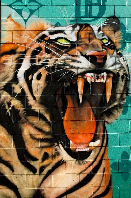 Detail The Tiger Graffiti Nomer 23