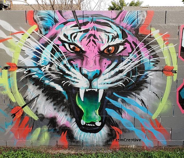 Detail The Tiger Graffiti Nomer 34