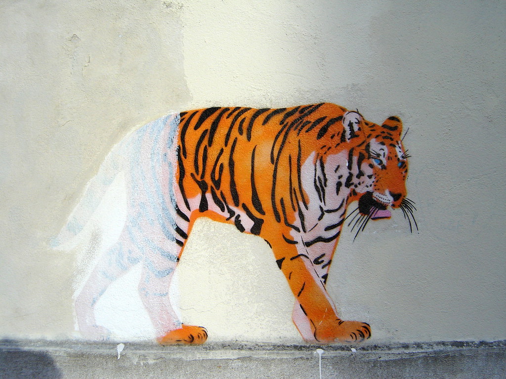 Detail The Tiger Graffiti Nomer 41