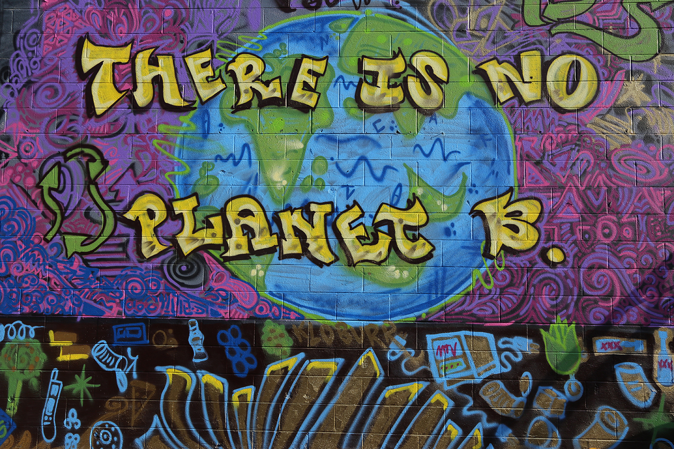 Detail There Is No Planet B Graffiti Nomer 4