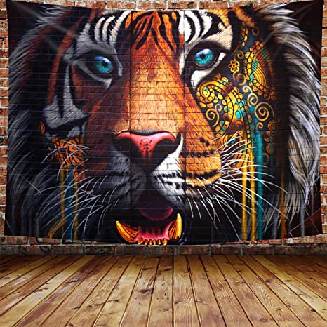 Detail Tiger Graffiti Art Nomer 34