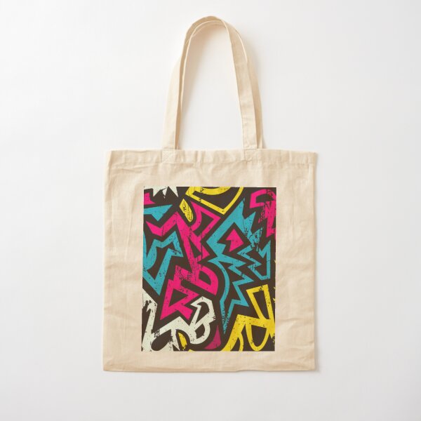 Tote Bag Kanvas Street Art Graffiti Pattern - KibrisPDR