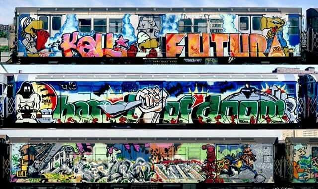 Detail Train Graffiti Art Nomer 4