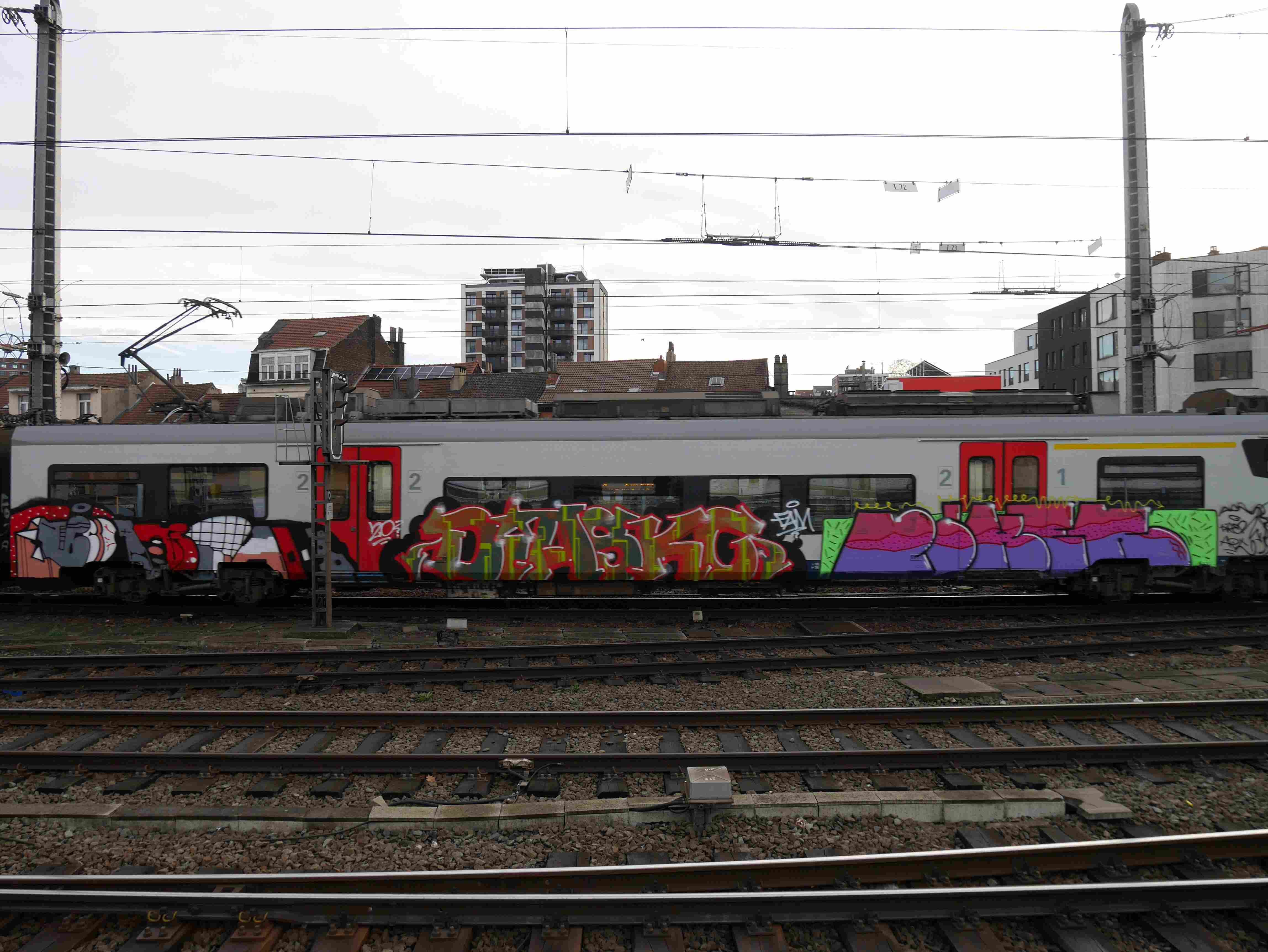 Detail Train Graffiti Art Nomer 27