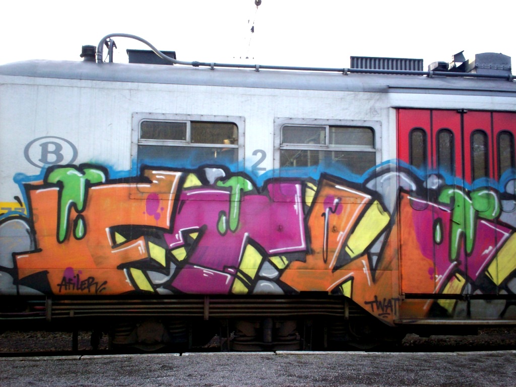 Detail Train Graffiti Art Nomer 49