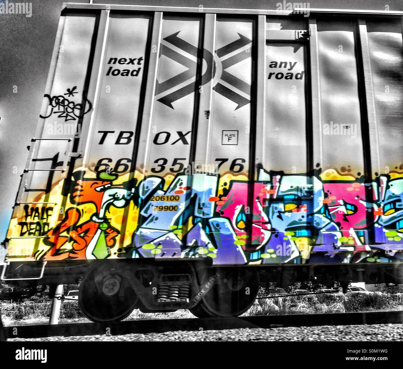 Detail Train Graffiti Front View Nomer 2