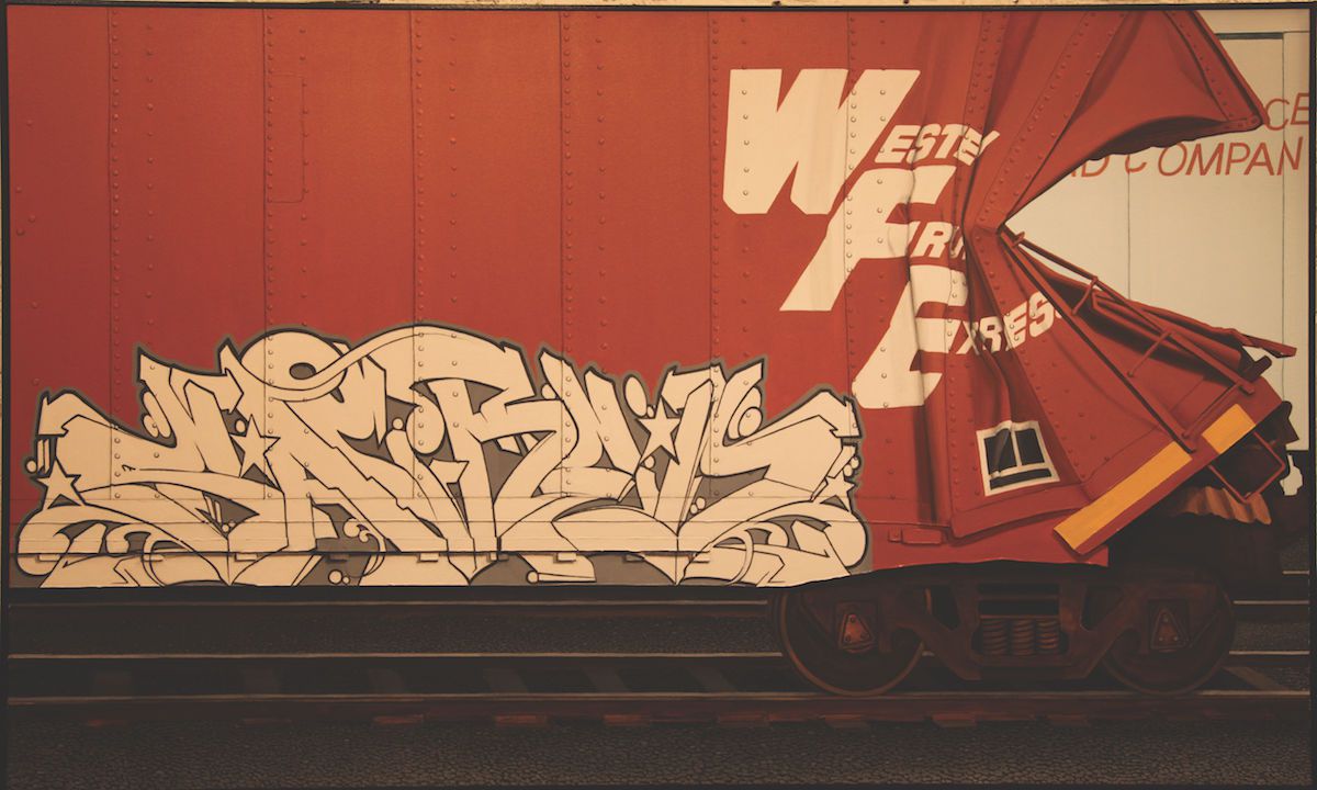 Detail Train Graffiti Front View Nomer 22