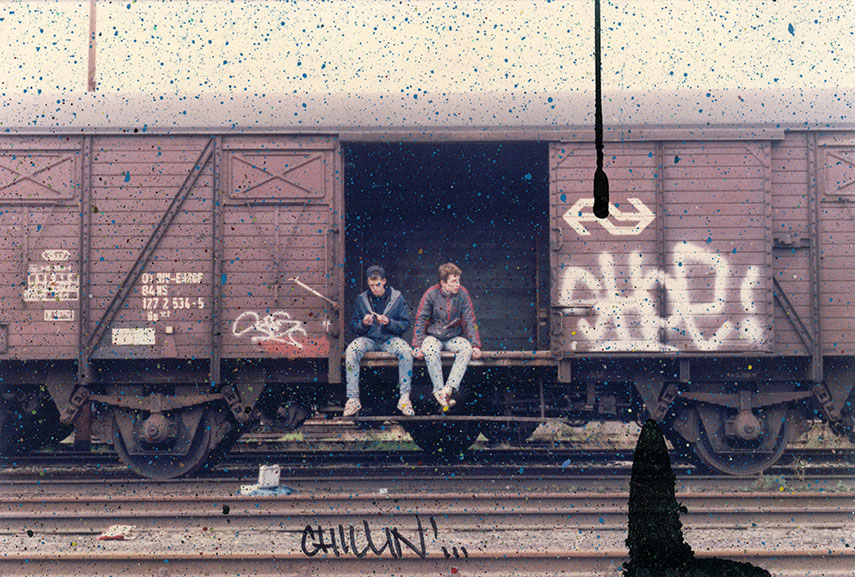 Detail Train Graffiti Front View Nomer 27