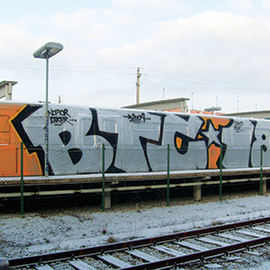 Detail Train Graffiti Front View Nomer 28