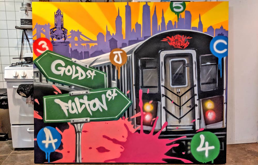 Detail Train Graffiti Front View Nomer 37