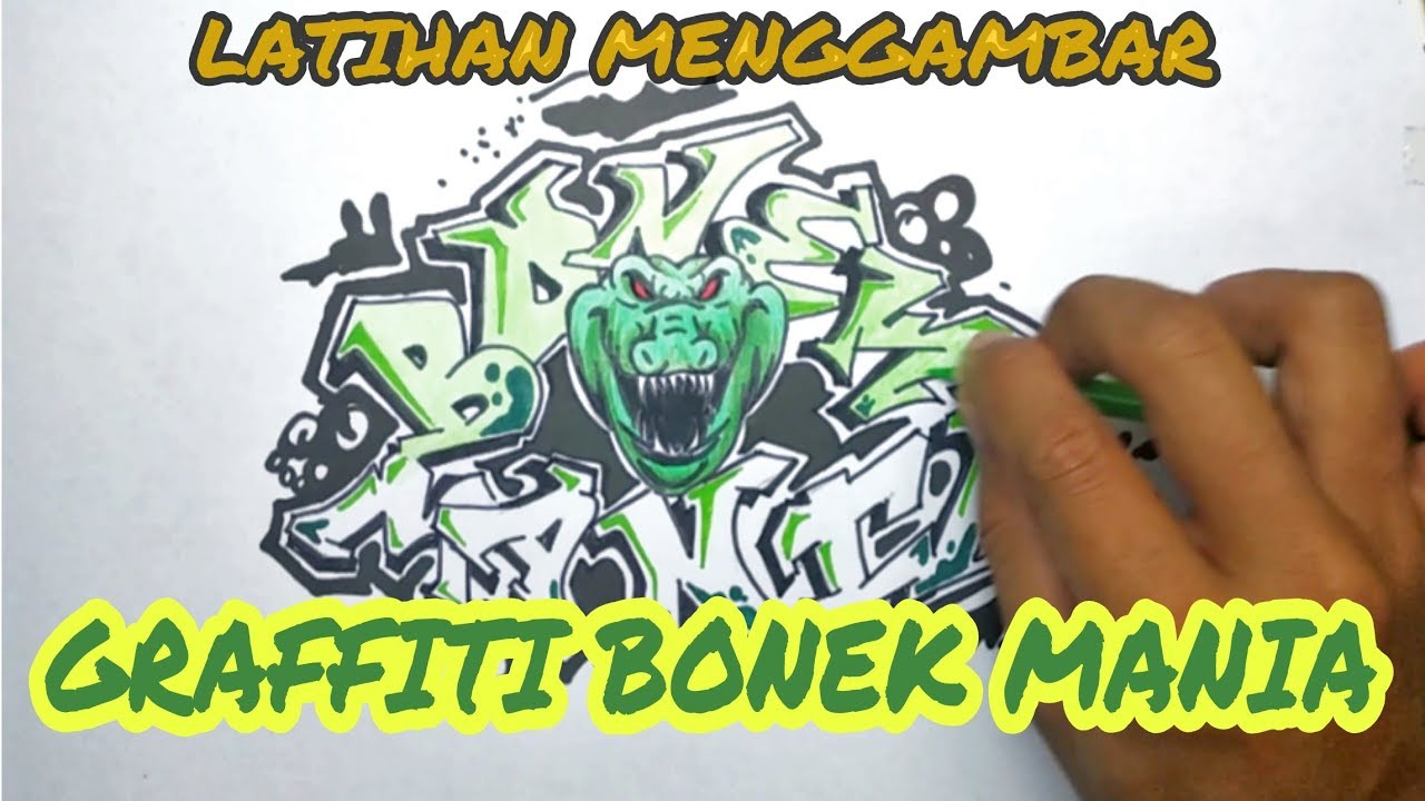 Detail Tulisan Bonek Graffiti Nomer 12