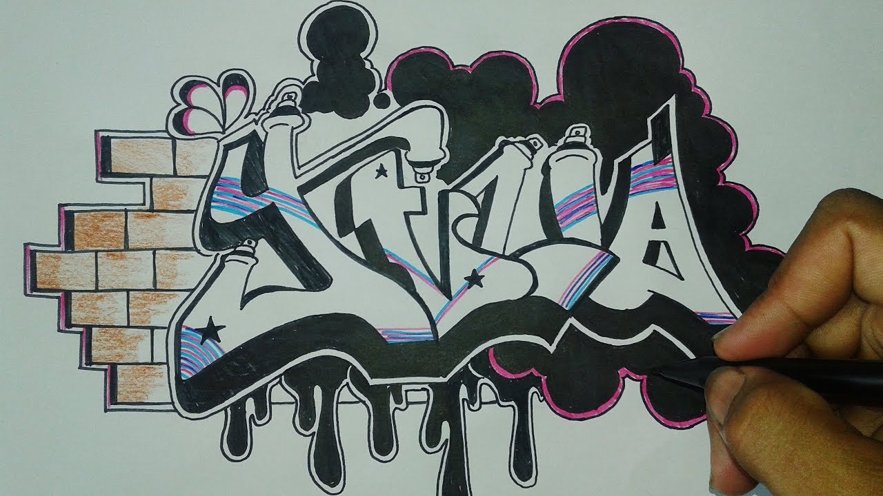 Detail Tulisan Eka Graffiti Nomer 16