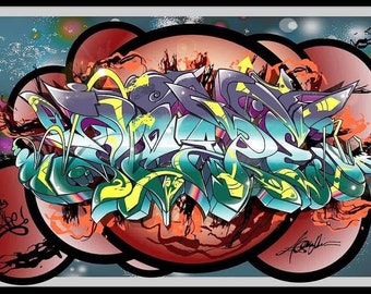 Detail Tulisan Graffiti Di Bat Nomer 36