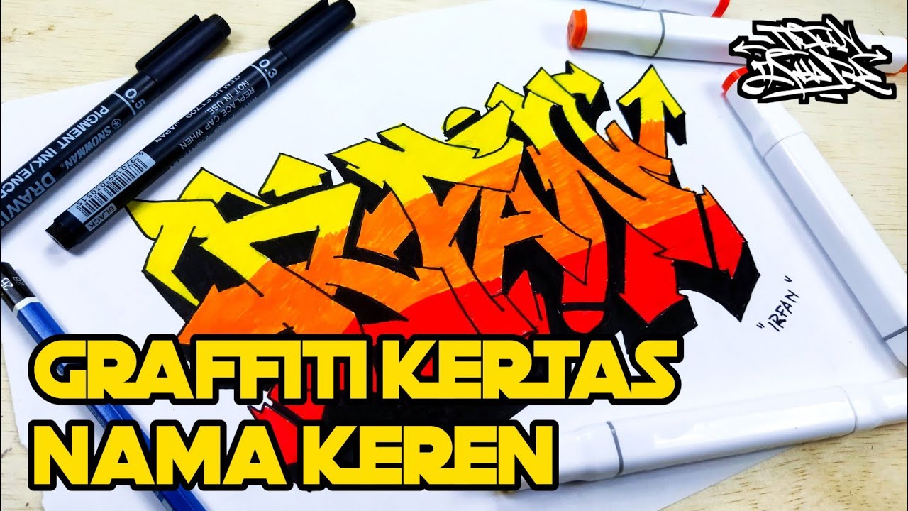 Detail Tulisan Graffiti Di Kertas Nomer 19