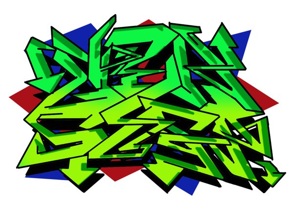 Detail Tulisan Graffiti Pelita Nomer 19