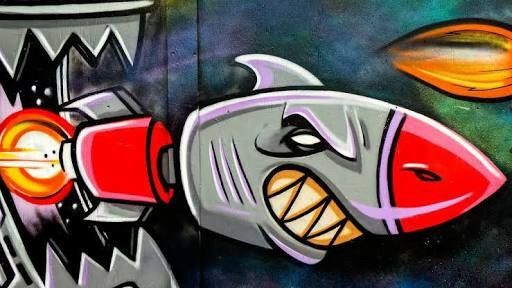 Detail Tulisan Graffiti Shark Nomer 31