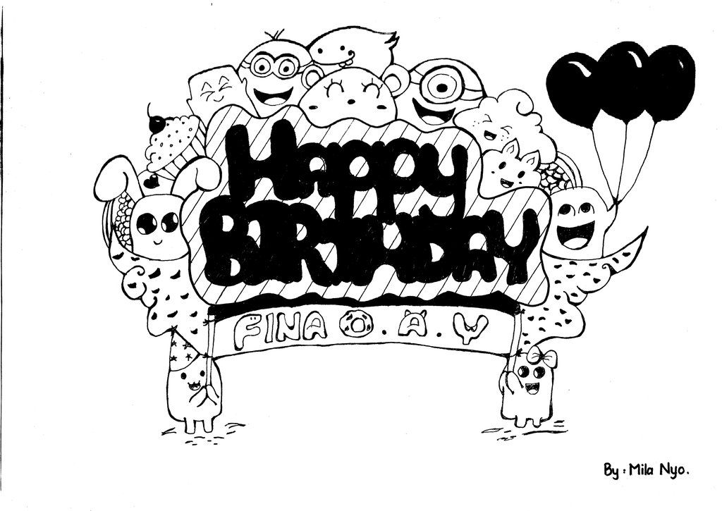 Detail Tulisan Happy Birthday Graffiti Nomer 51