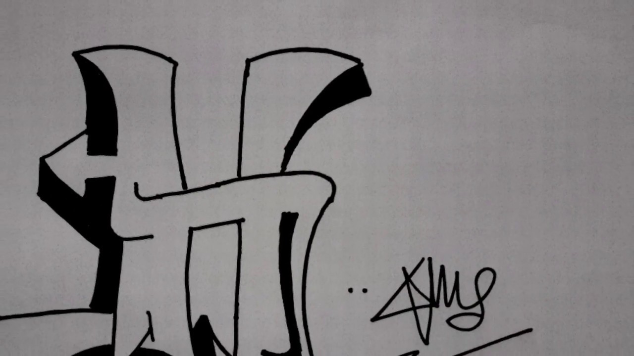 Detail Tulisan J Graffiti Nomer 32