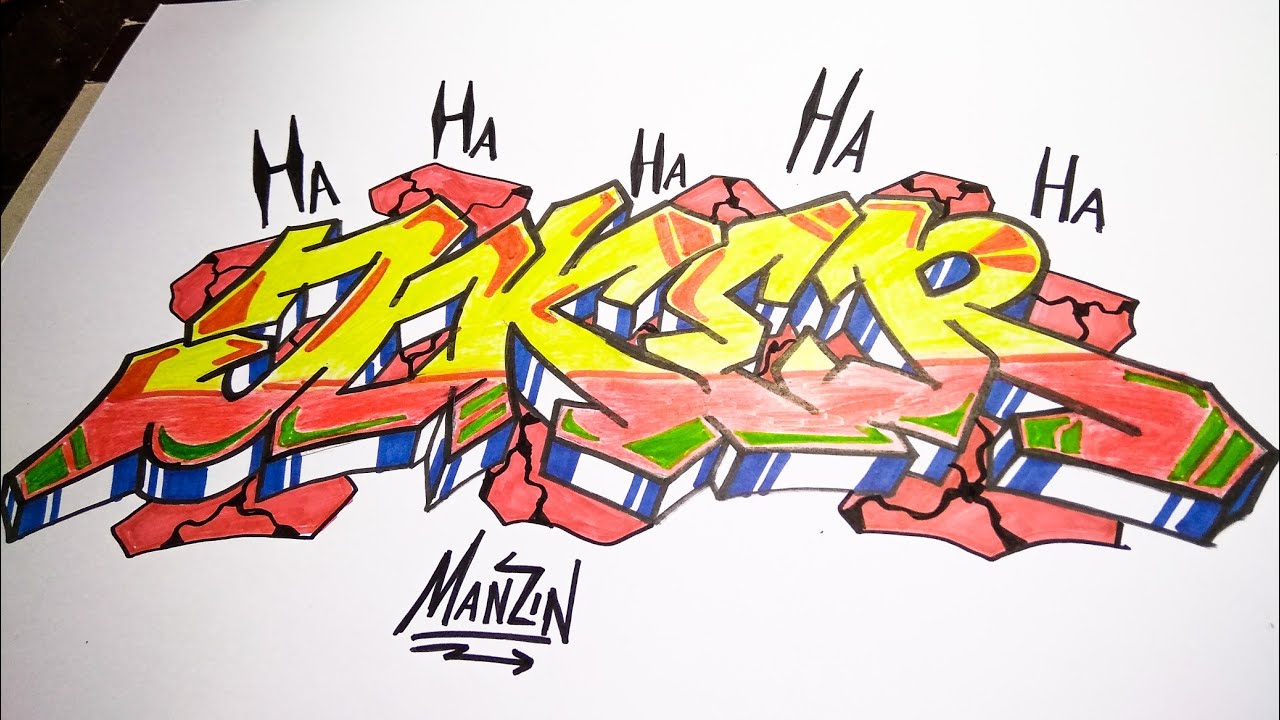 Detail Tulisan Joker Graffiti Nomer 3