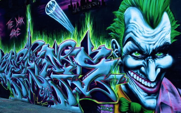 Detail Tulisan Joker Graffiti Nomer 6