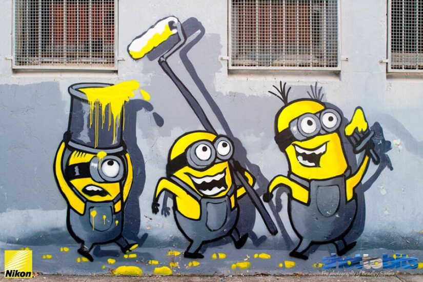 Detail Tulisan Minions Graffiti Nomer 13