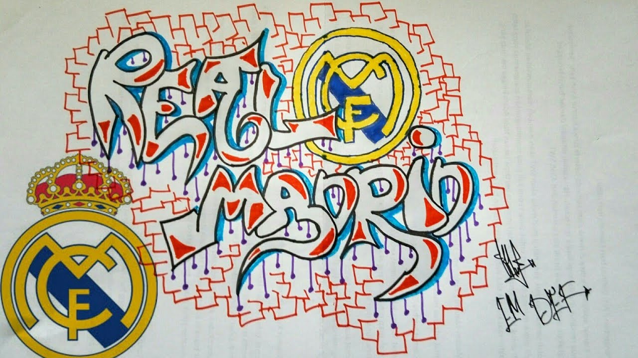 Detail Tulisan Real Madrid Graffiti Nomer 3