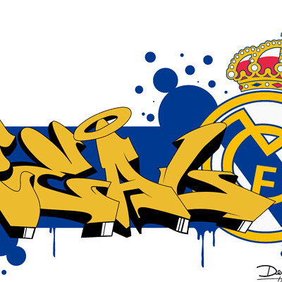 Detail Tulisan Real Madrid Graffiti Nomer 8