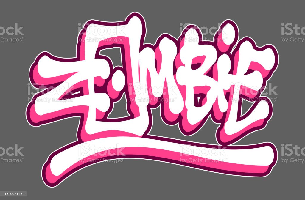 Detail Tulisan Zombie Graffiti Nomer 3
