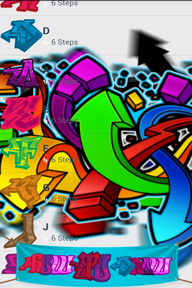 Detail Tutu Graffiti Karakter Nomer 5