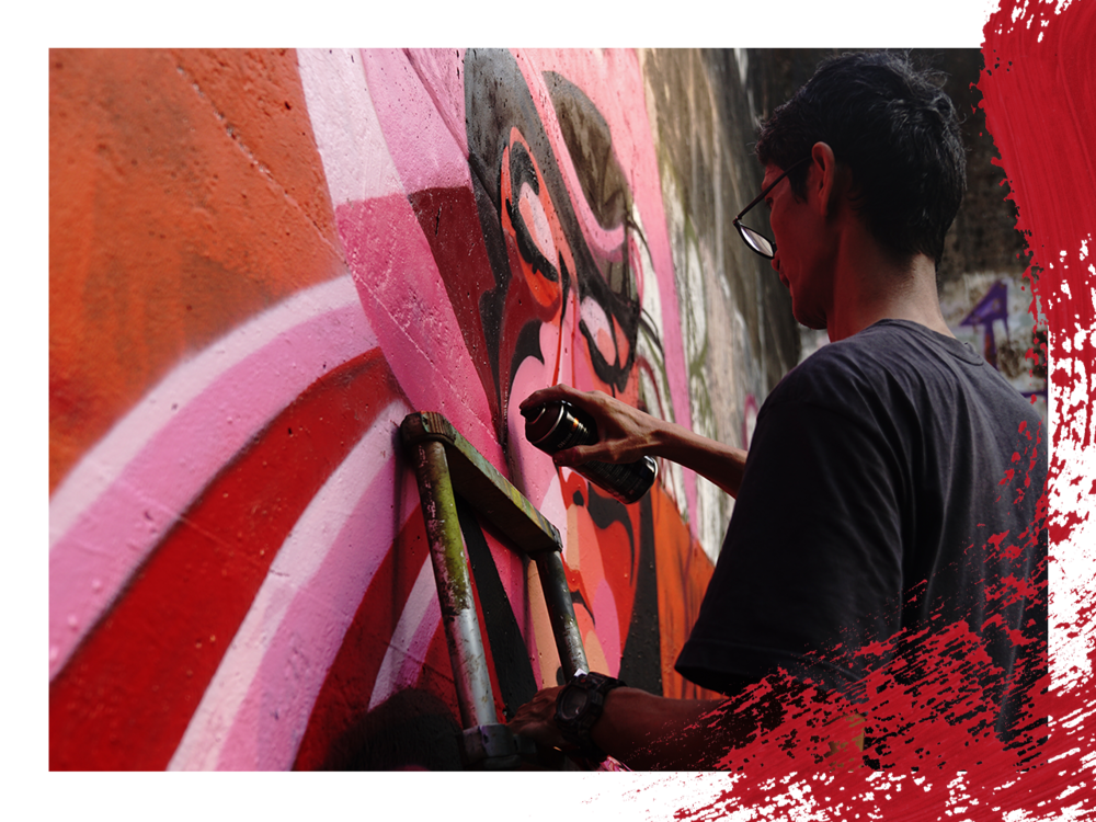 Detail Tutu Graffiti Karakter Nomer 40