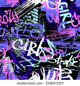 Detail Urban Graffiti Pattern Vector Nomer 13
