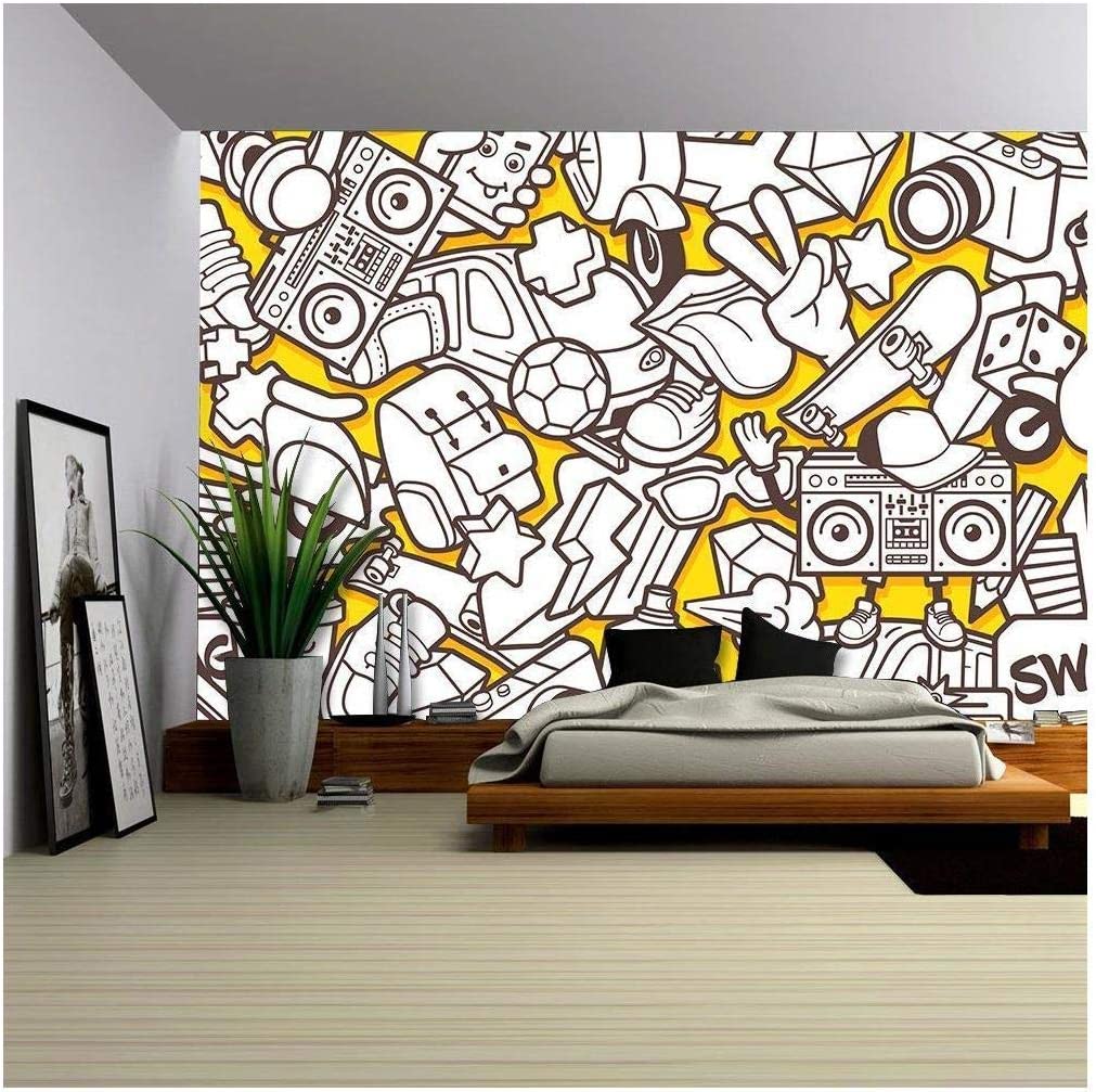 Detail Urban Graffiti Pattern Vector Nomer 14