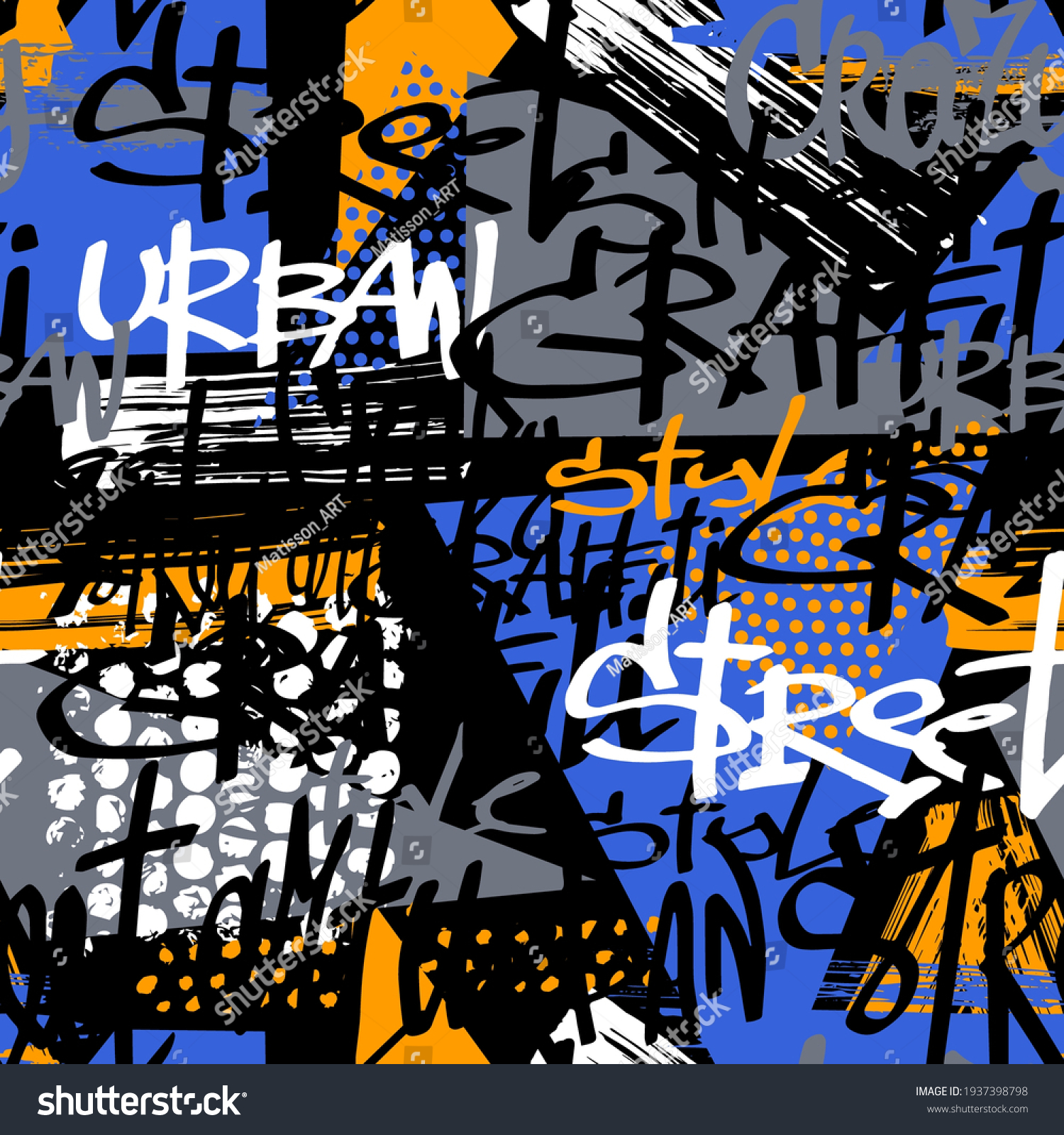 Detail Urban Graffiti Pattern Vector Nomer 20