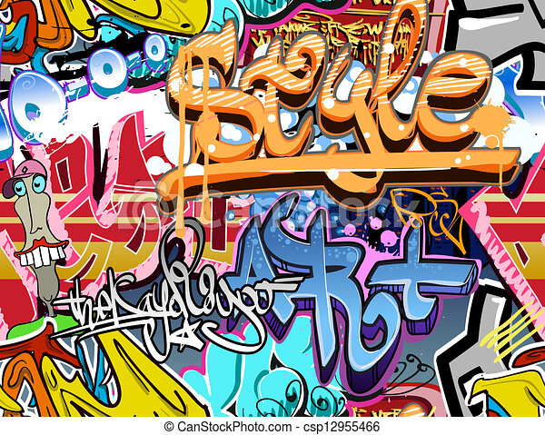 Detail Urban Graffiti Pattern Vector Nomer 25