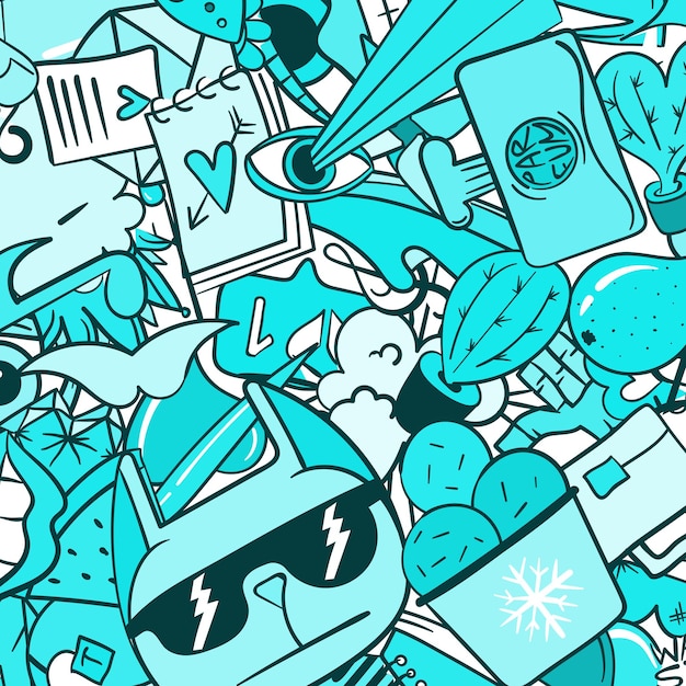 Detail Urban Graffiti Pattern Vector Nomer 34