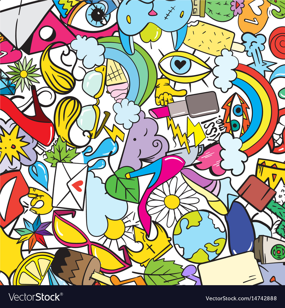 Detail Urban Graffiti Pattern Vector Nomer 35