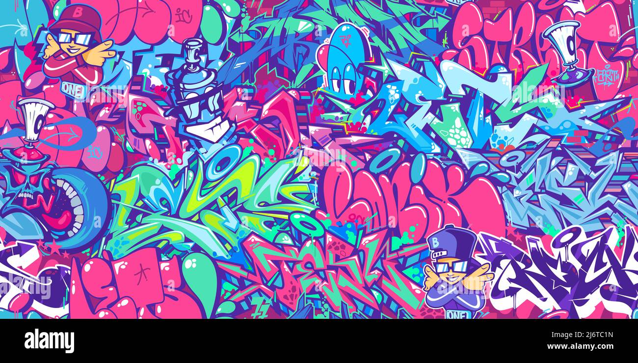 Detail Urban Graffiti Pattern Vector Nomer 45