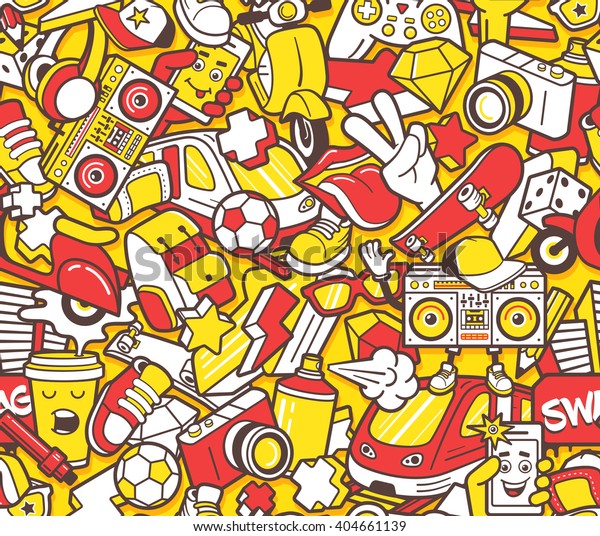 Detail Urban Graffiti Pattern Vector Nomer 48