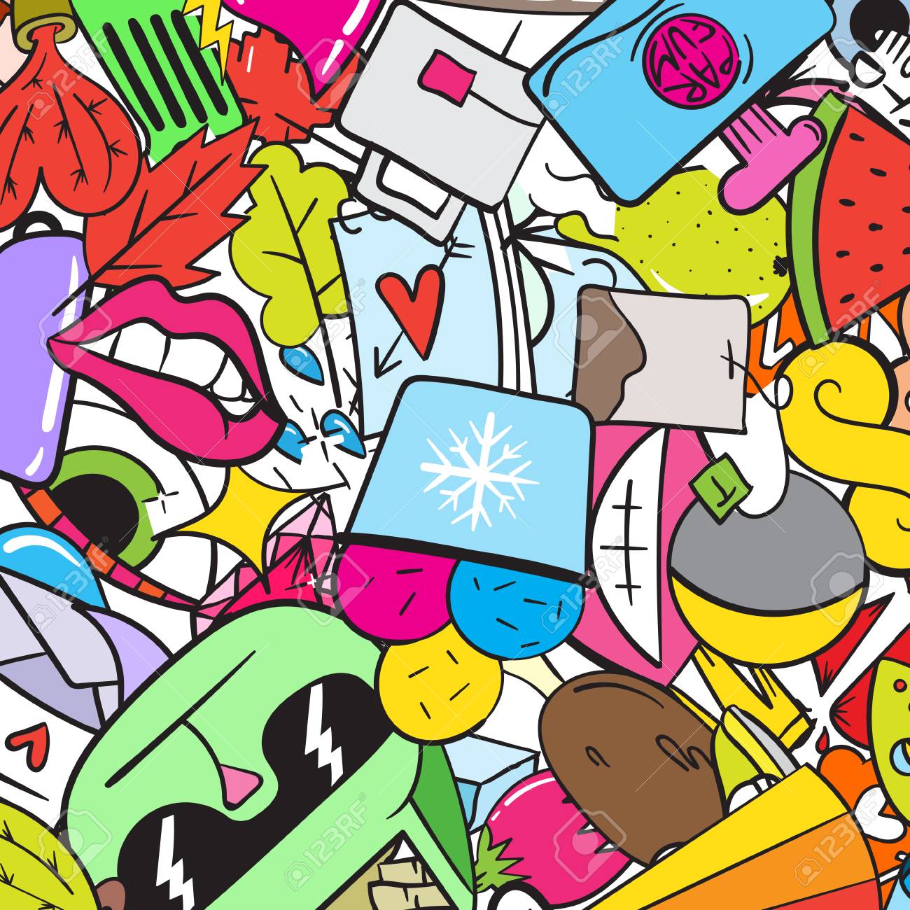 Detail Urban Graffiti Pattern Vector Nomer 55