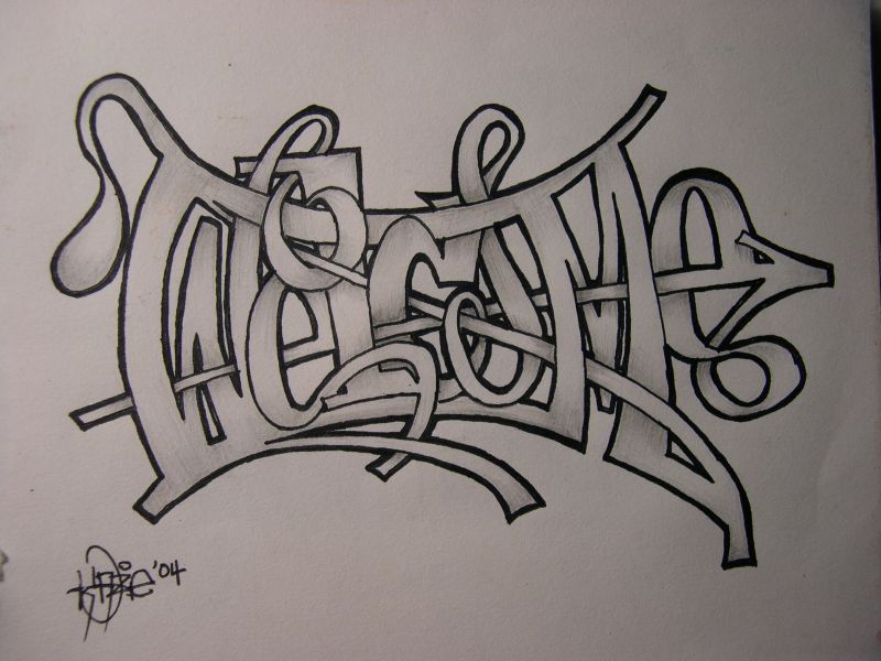Detail Variasi Graffiti Nama Nomer 5