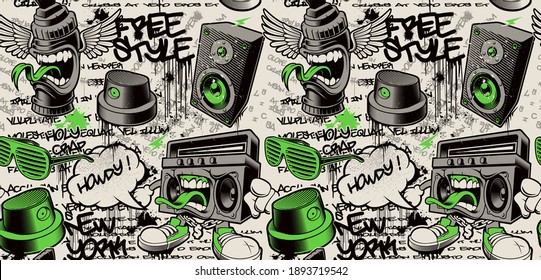 Detail Vector Art Graffiti Printing Machine Nomer 28